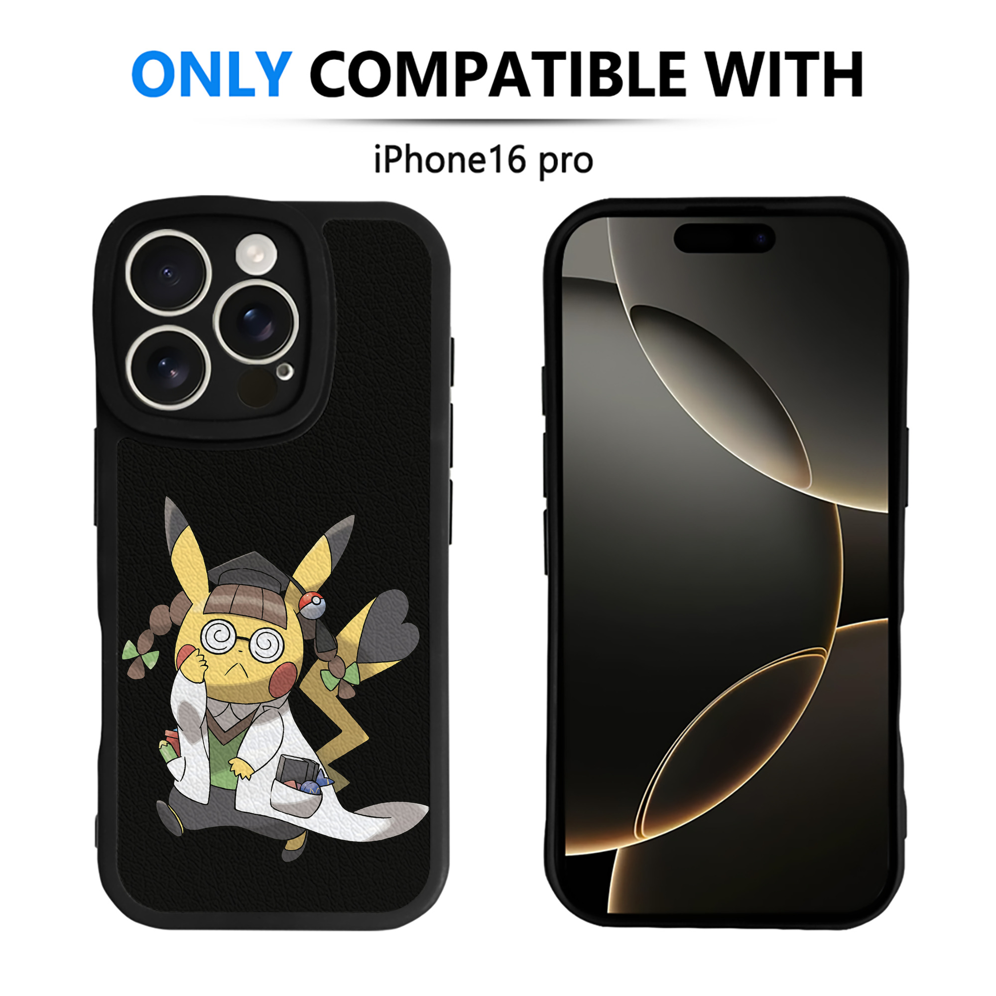 （画像用） ポケットモンスター Pokémon 【iPhone 16シリーズ対応】シリコンスマホケース（レザー調） 材質：シリコン